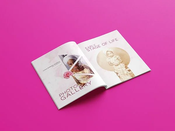 Square Funeral Brochure - Professional Printing Services